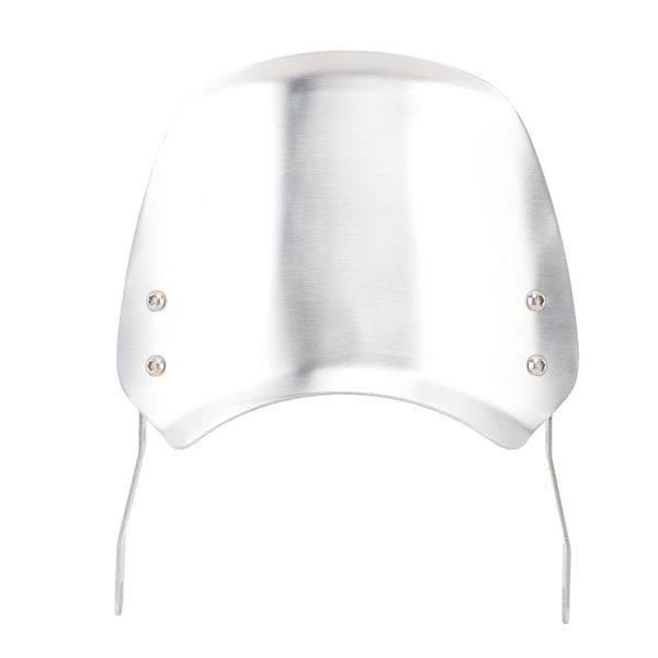 Universal Motorcycle Windshield Aluminum Deflector 6.5 - 9.45in Silver
