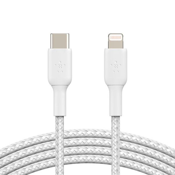 Belkin Braided USB-C to Lightning Cable - 1M