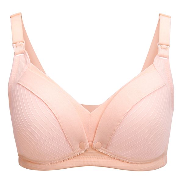 Unicoo Cotton Soft Nursing Bra - Pink - C Cup