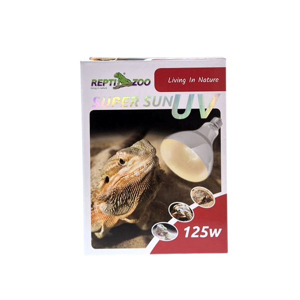 REPTI ZOO 125W Reptile Heat Lamp Full Spectrum UVA UVB Reptile Sun Lamp