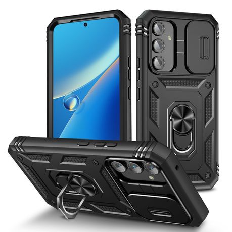 Funda Hybrid Armor Camshield para Samsung Galaxy A54 5G funda blindada con  tapa de cámara azul - ✓