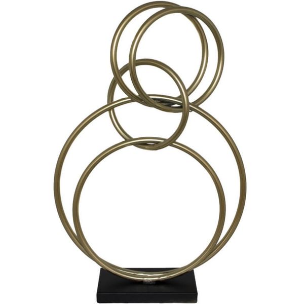 Orbit Gold, Black Statue - 44x29cm