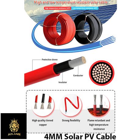 Câble solaire 4mm² : bobine de 10M - Wilmosolar Shop