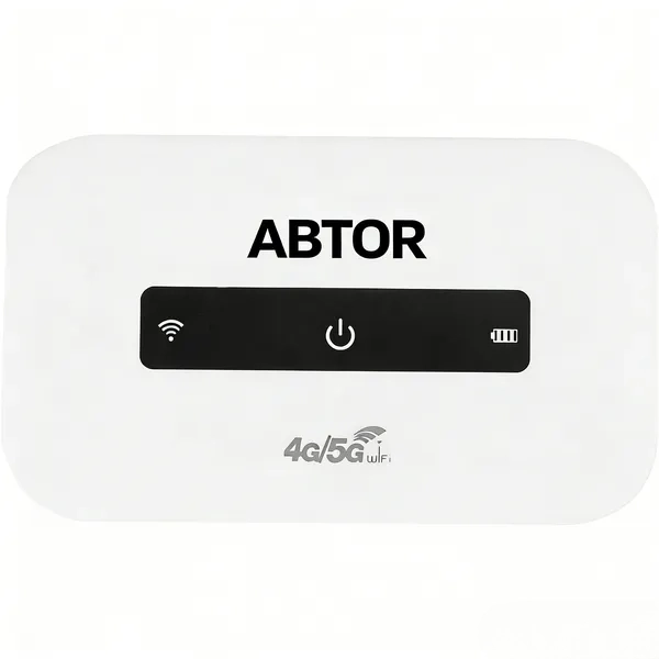 ABTOR Compact 4G MiFi Router - Portable WiFi Hotspot for Travel &amp; Daily Use