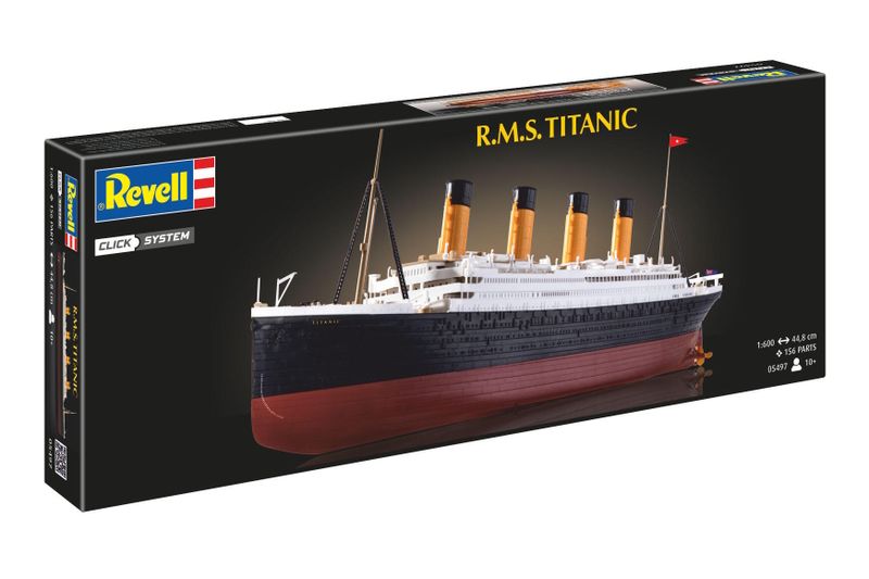 Revell Easy Click 1/600 RMS Titanic Ship Plastic Model Kit