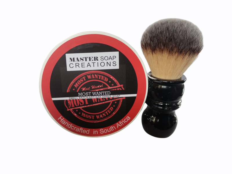 Shaving soap &amp; shaving brush combo
