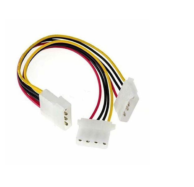 UniQue 4 Pin Molex Power Supply Fan Splitter Y Cable