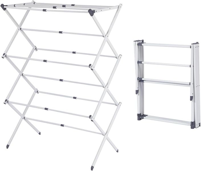 Ojees 3-Tier Foldable &amp; Expandable Clothes Drying Rack for Indoor &amp; Outdoor