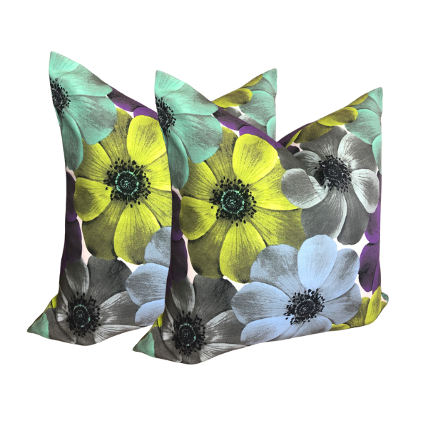 Bess Floral Purple Scatter - 65x65cm - Set of 2