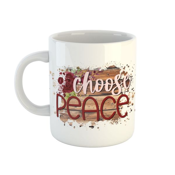 Mug Floral - Choose Peace