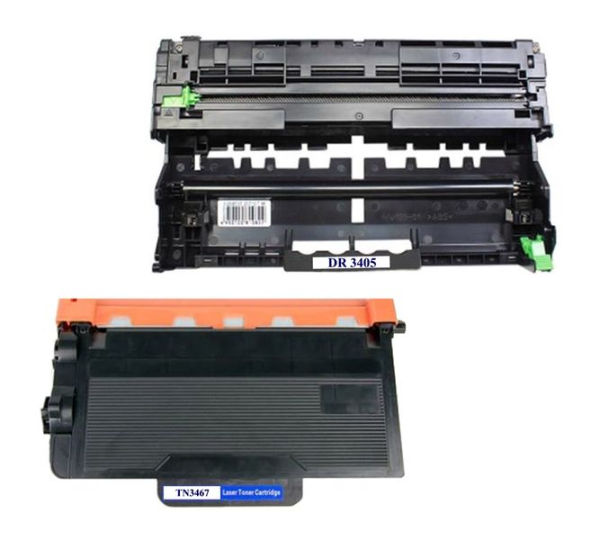 Compatible Brother DR 3405 Drum Unit &amp; TN 3467 Toner Cartridge Set