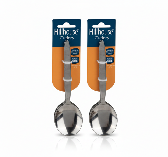 Hillhouse Stainless Steel Soup Spoon Set, 4 Piece - 2 Pack