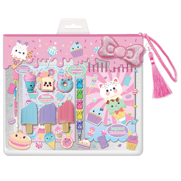 Hot Focus Sweet Coloring Sweets - Creative Stationery Set for Girls