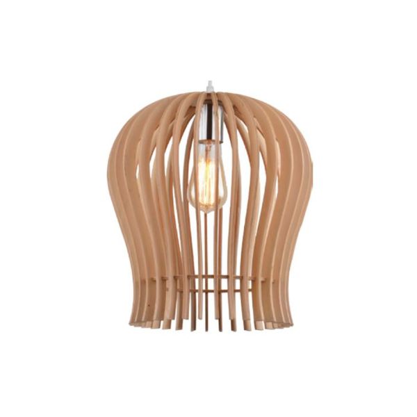 ACDC Pendant Lighting – Scandinavian Range – Wood Jar Shape