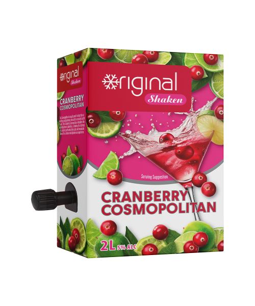 Original Shaken Cranberry Cosmopolitan - 4 x 2 Litre Box