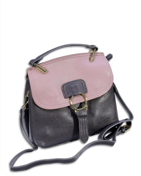 Classy Grey-Pink Crossbody Handbag
