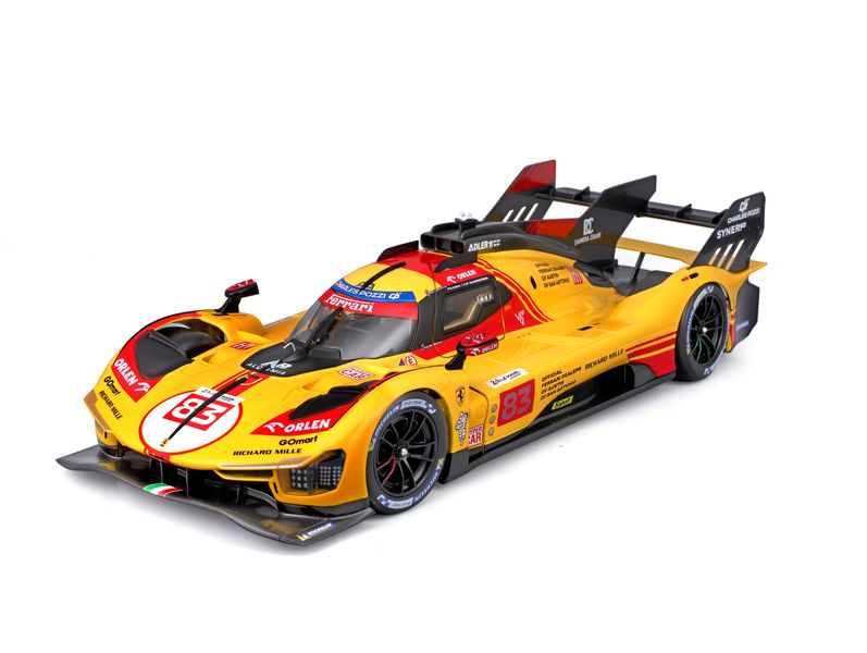 Bburago 1/18 Ferrari 499P LMH 2024 #83 AF Corse Team (27cm Long)