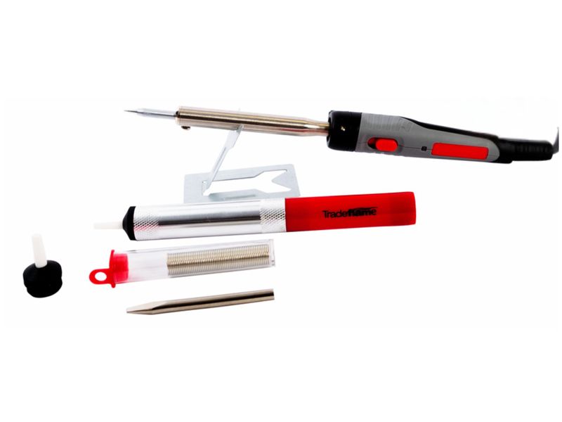 Tradeflame - Soldering Iron 240V 60W 7 Piece Kit See Tf3023