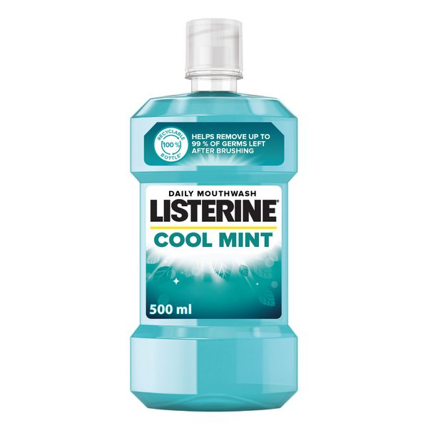 LISTERINE, Mouthwash, Cool Mint, 500ml