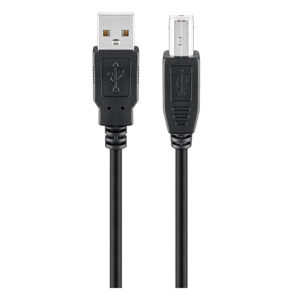 Goobay USB 2.0 Hi-Speed Printer Cable - Black