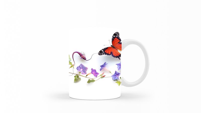 Designer Art Coffee Mug -101-Butterfly