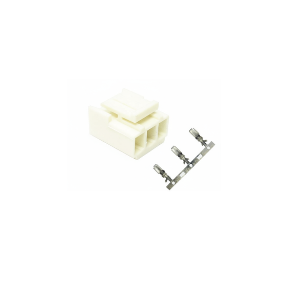 XY135-03HT: 3.96mm 3-Way Locking In-Line Wire-to-Board Housing