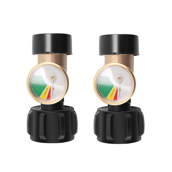 2 Pcs Propane Tank Gauge With Type 1 Connection Propane Leak Detector