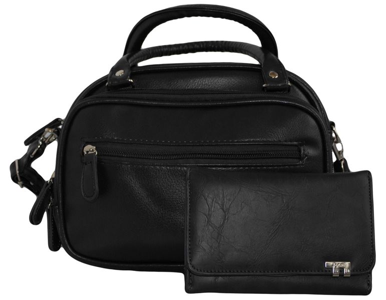 Fino 22004+1501-093 Faux Leather Organizer Bag with Purse Set