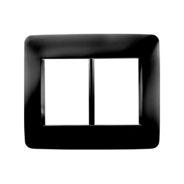 ACDC - Gewiss 3+3 Gang Black Chorus One 4x4 Cover Plate