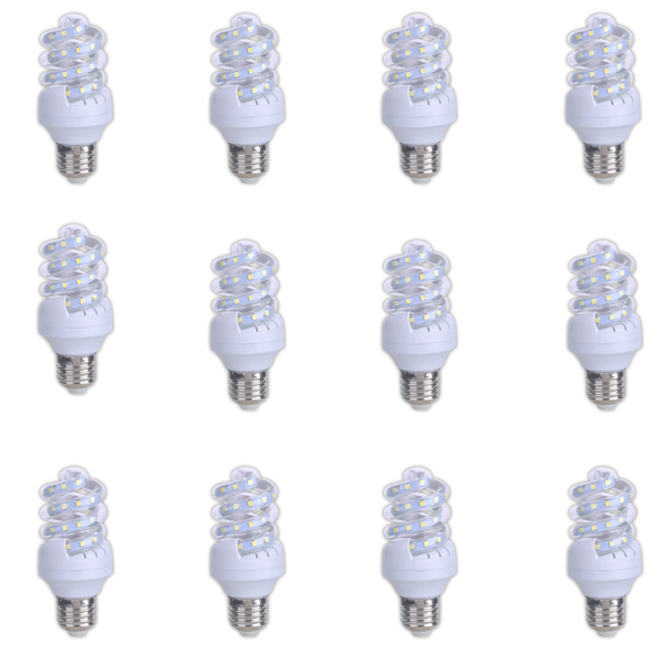 Starlit 9W LED Spiral B22 6000K- 12 Pack