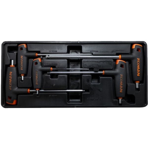 Fixman 5- Piece L-Handle Hex Keys W-Ball Head 3-4-5-6-8mm