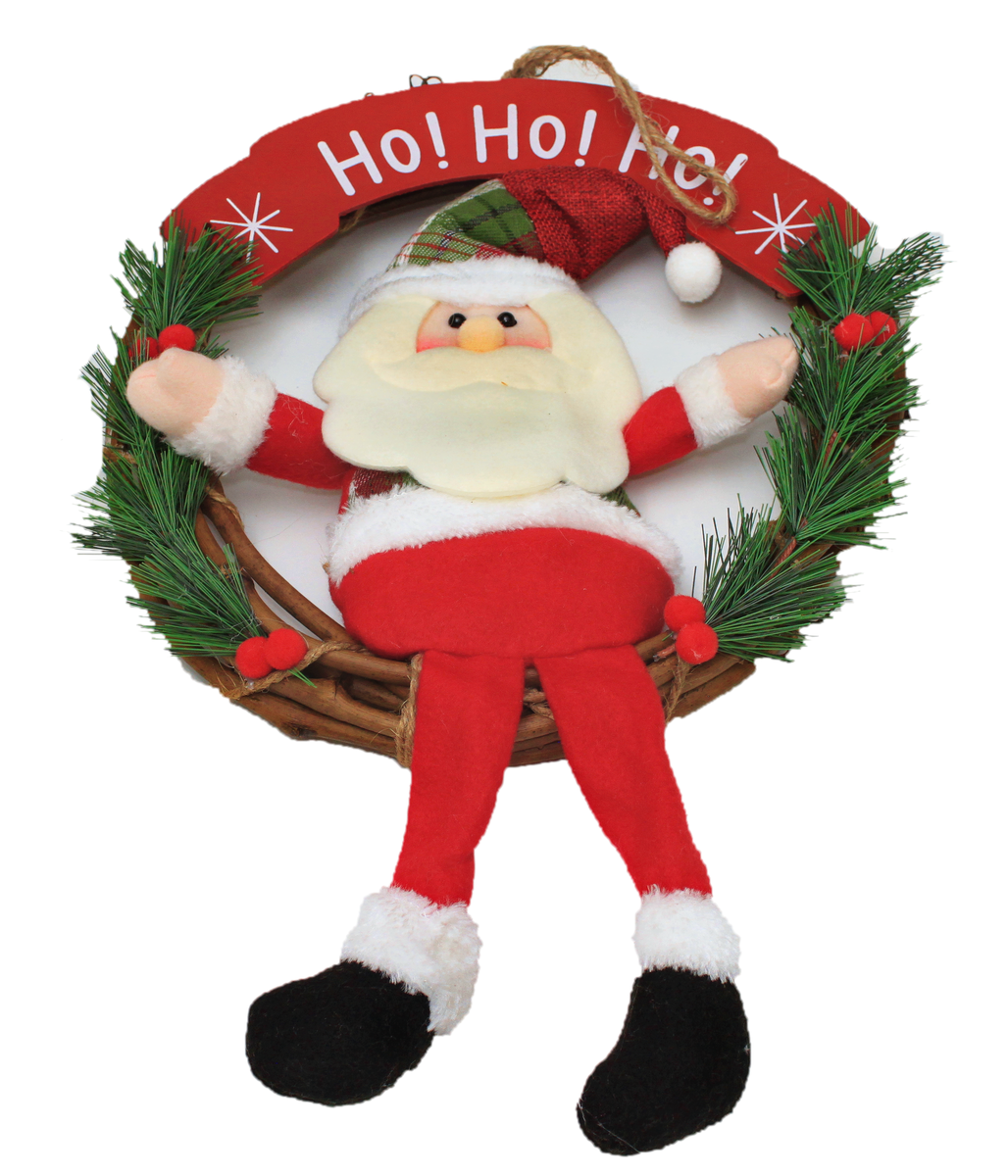 Elegant Santa Claus Wreath - 32cm