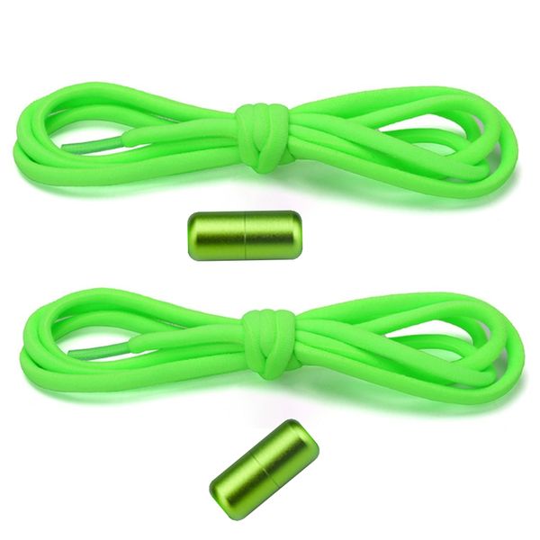 PG's No Tie Elastic Shoelaces Loafers Tie-Less Laces 105cm Green