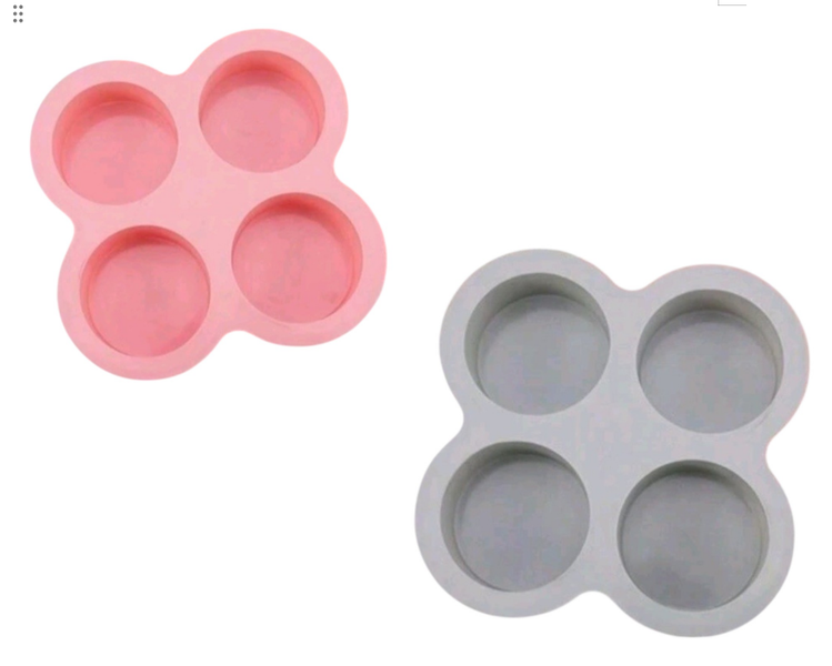 2 Piece Air Fryer Silicone Baking Pans Pink and Grey