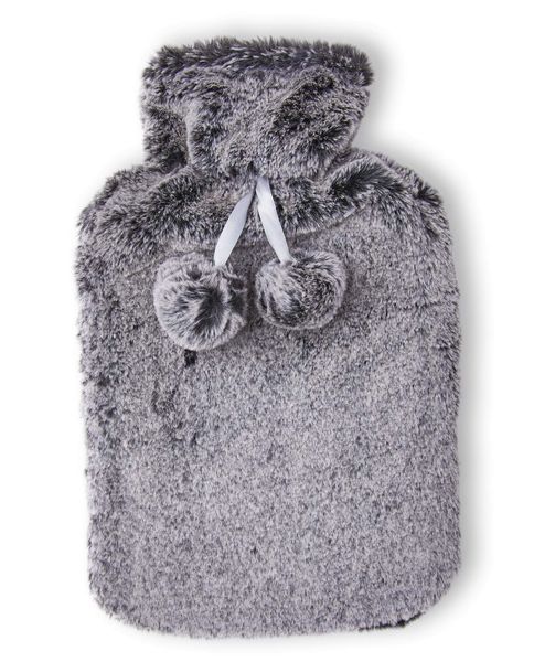 Plain Fleece Covered Hot Water Bottle