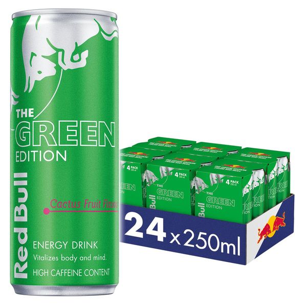 Red Bull Energy Drink Cactus Fruit 250ml 24 pack (6 x 4 Pack)