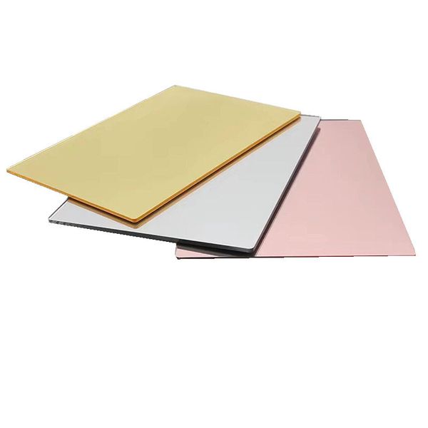 3mm Cut Size Acrylic Mirror Sheet Gold/Silver/Rose Gold A4