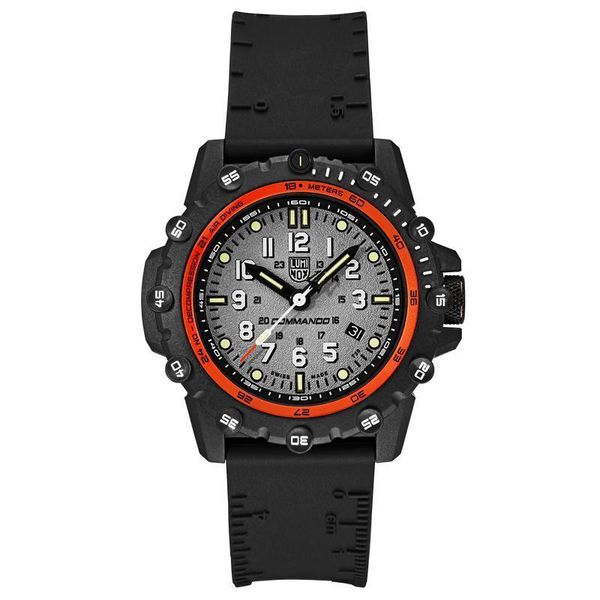 Luminox Commando Frogman Red Black Rubber Men's Watch XS.3301