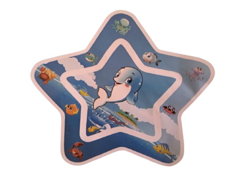 Tummy Time Water Baby Play Mat Inflatable - Star Shape