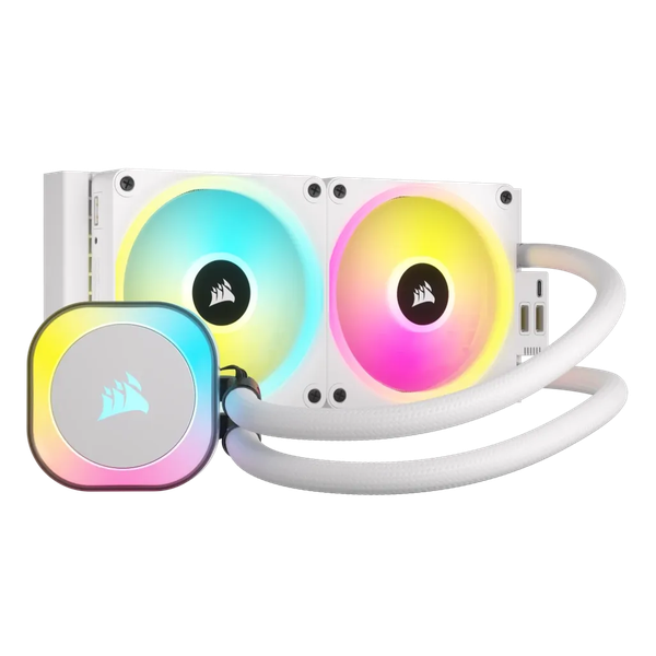 Corsair H100i 240mm Hybrid Liquid Cooler - 2400 RPM Fans Multi-Colour RGB