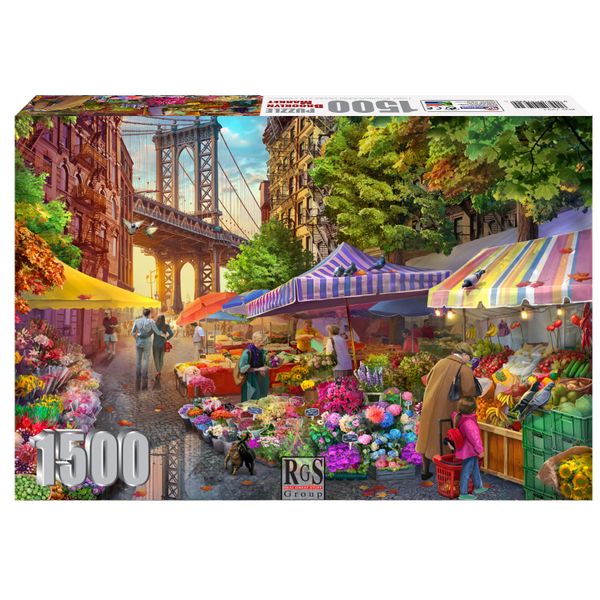 RGS Group Flower Market Brooklyn 1500 Piece Jigsaw Puzzle