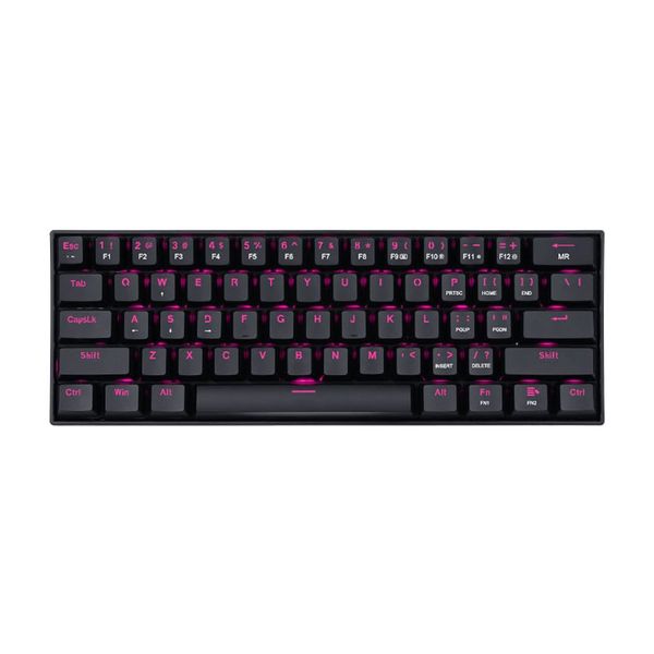 Redragon Dragonborn Wired Mechanical Keyboard Red LED 61Key Design