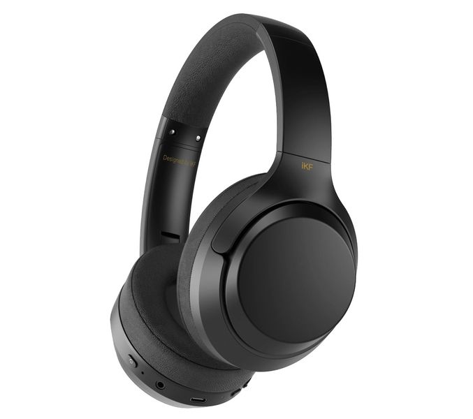 IKF - T1 - Wireless Hi-Fi Headphones With Dual Device Connection - Black