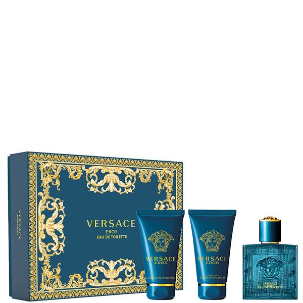 Versace Men's Eros 3 Piece Gift Set (Parallel Import)