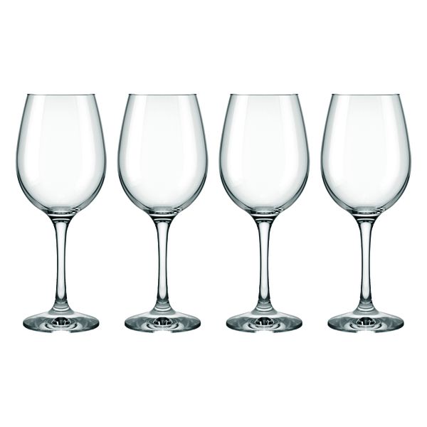 Consol Lyon Stem White Wine Glass 4 Pack, (385ml)