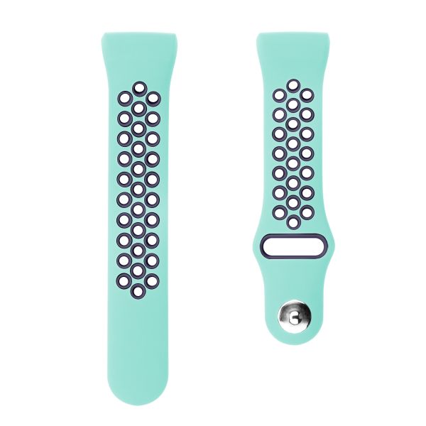 Sports Band for Fitbit Charge 3/4 (Size: M/L) -Mint &amp; Blue