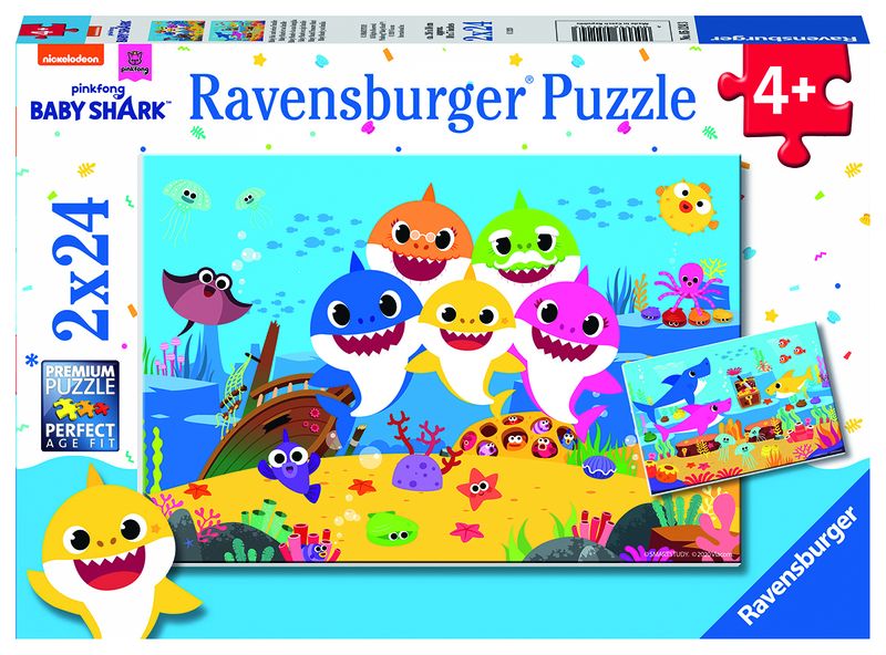 Ravensburger 2X24 Piece Puzzles-Baby Shark