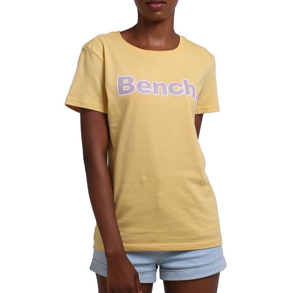 Bench-Womens-Leora Ss T-Shirt-Mustard