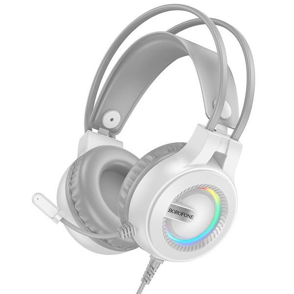 Wired Over-Ear Gaming Headphones with 50mm Stereo Drivers, USB &amp; 3.5mm Plug