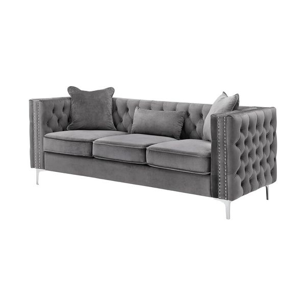 Zanna Contemporary 3-Seater Deep Button Sofa - 220cm